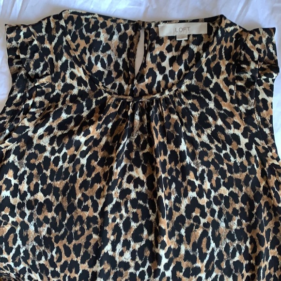 LOFT | Animal Print Sleeveless Top • Small - Picture 3 of 3